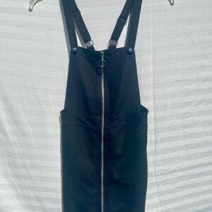 Divided Black Mini Dress